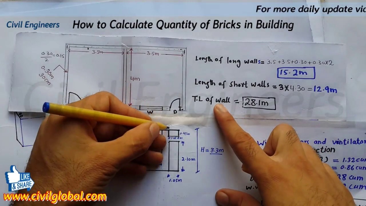 How to Calculate Quantity of Bricks in Building - Engineering Discoveries