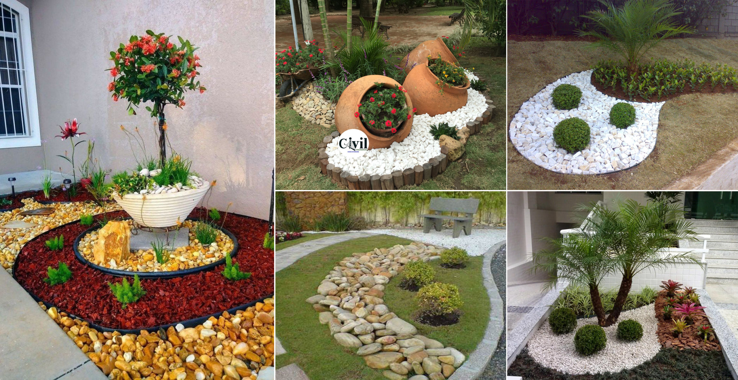 Beautiful River Rock Landscaping Ideas, Small River Rock Landscaping Ideas