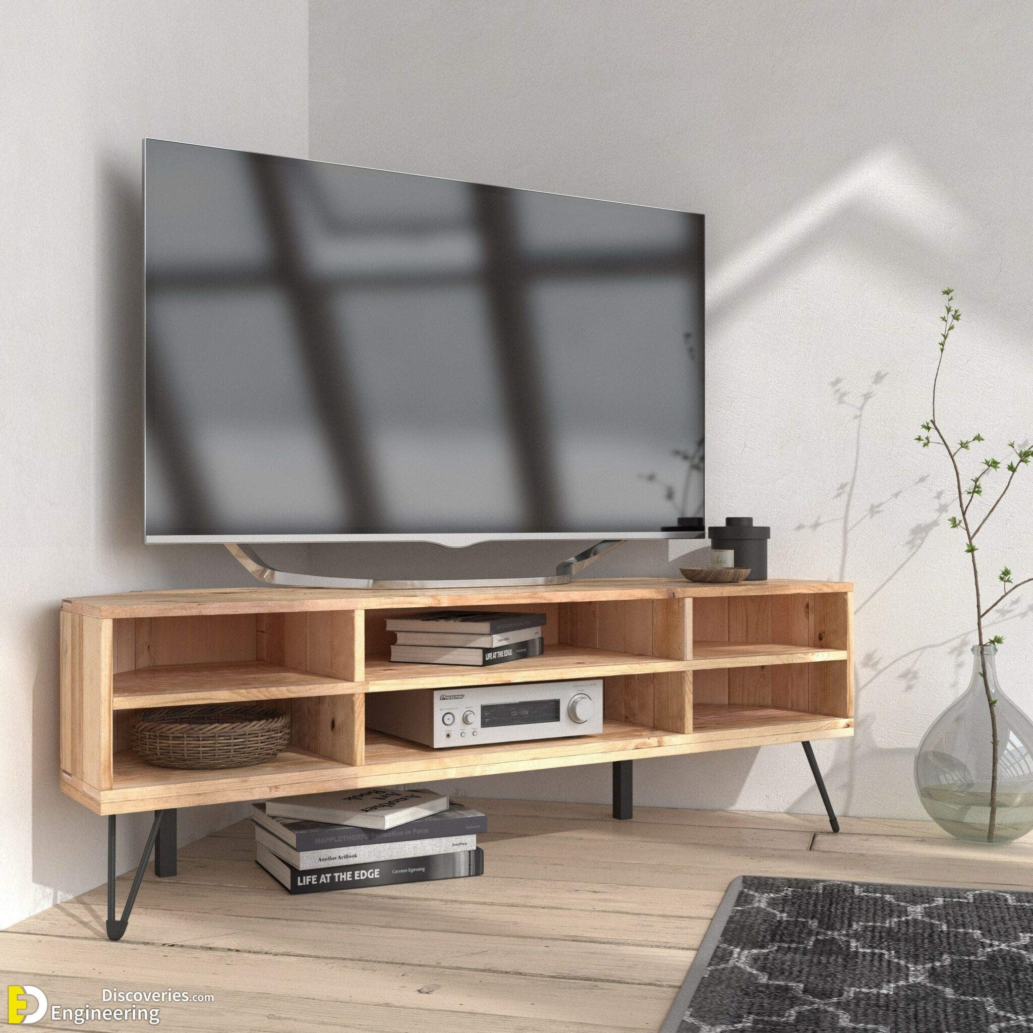 Beautiful Corner TV Stand Ideas - Engineering Discoveries