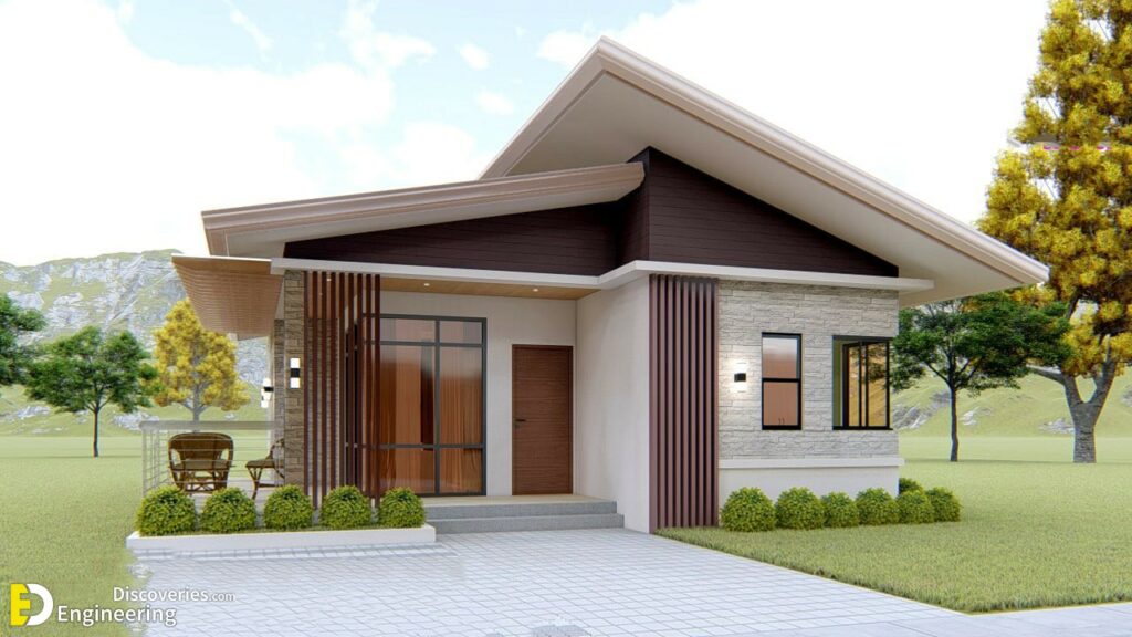 Simple Bungalow House 7.50m x 11.00m With 3-Bed - Engineering Discoveries