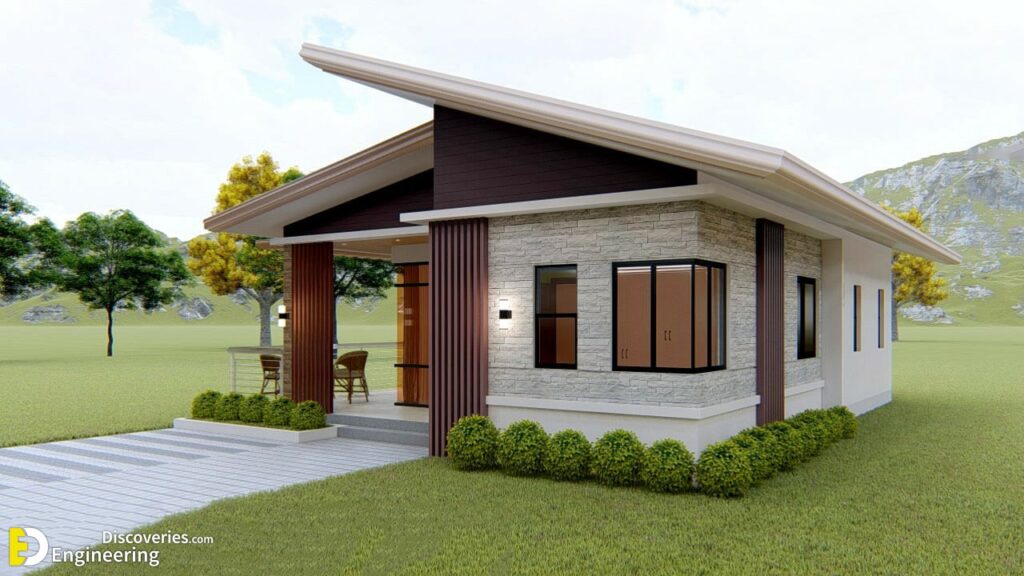 Simple Bungalow House 7.50m X 11.00m With 3-Bed - Engineering Discoveries