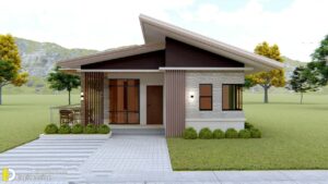 Simple Bungalow House 7.50m x 11.00m With 3-Bed - Engineering Discoveries