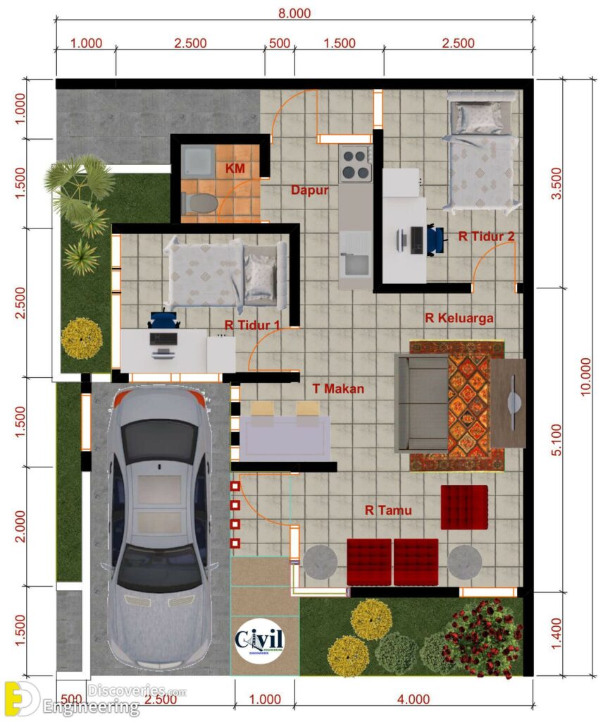 Minimalist House Design With 2 Bedrooms - Engineering Discoveries