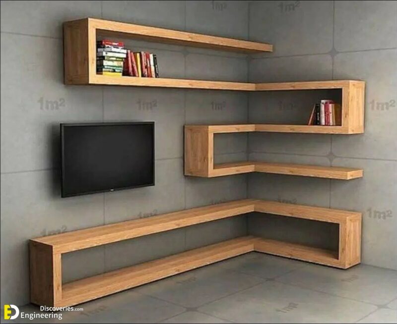 Small Living Room Corner Shelf Design