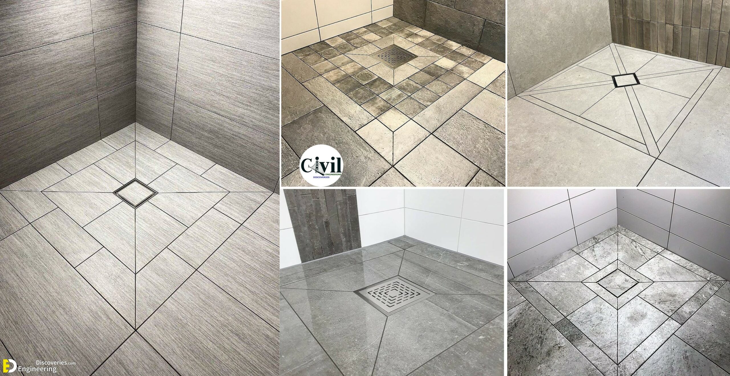 Bathroom Tile Flooring Ideas For Water, Water Under Tile Floor In Bathroom