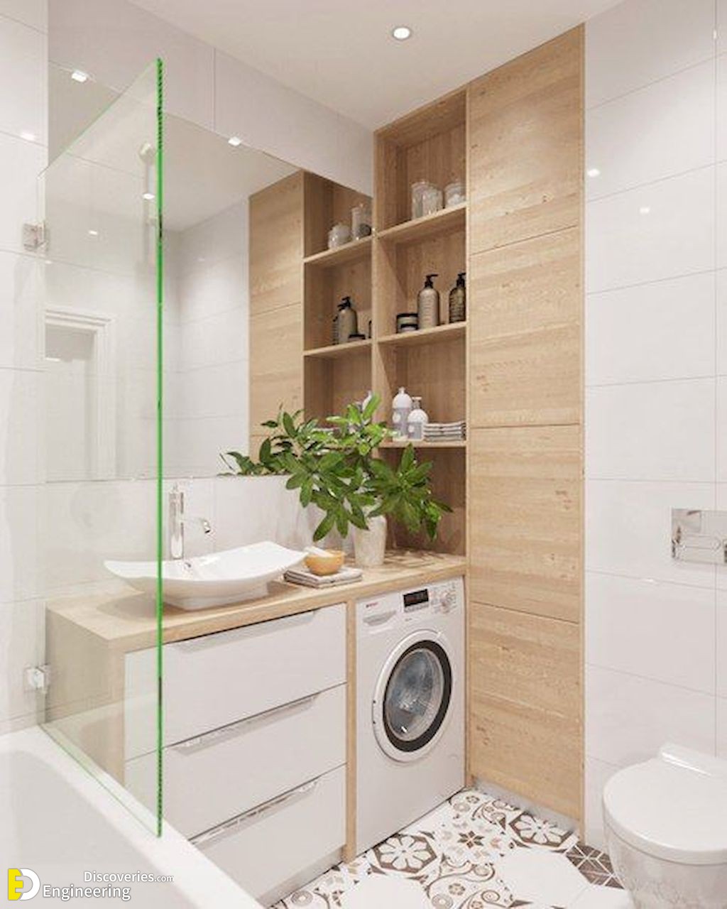 30 Smart Bathroom Design Ideas With Washing Machine To see more Read it👇