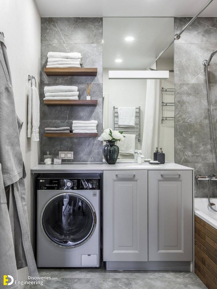 30 Smart Bathroom Design Ideas With Washing Machine Engineering Discoveries - Bathroom Ideas With Washing Machine